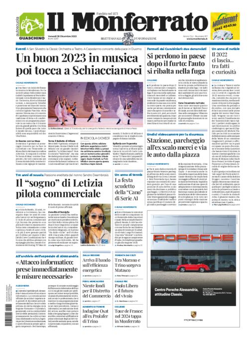 Il Monferrato - Edizione 97 del 30/12/2022
